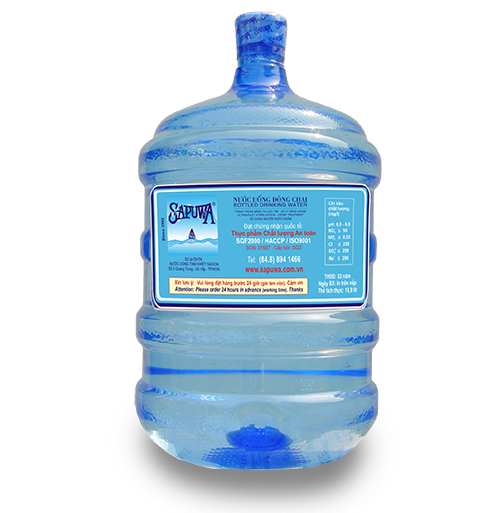 Nước uống bình Sapuwa 19 lít